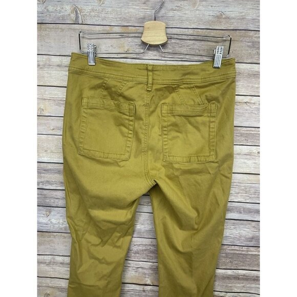 Anthropologie Womens Size 30 Mustard Yellow Denim Ankle Skinny Hi Rise Pant Boho - Picture 6 of 11